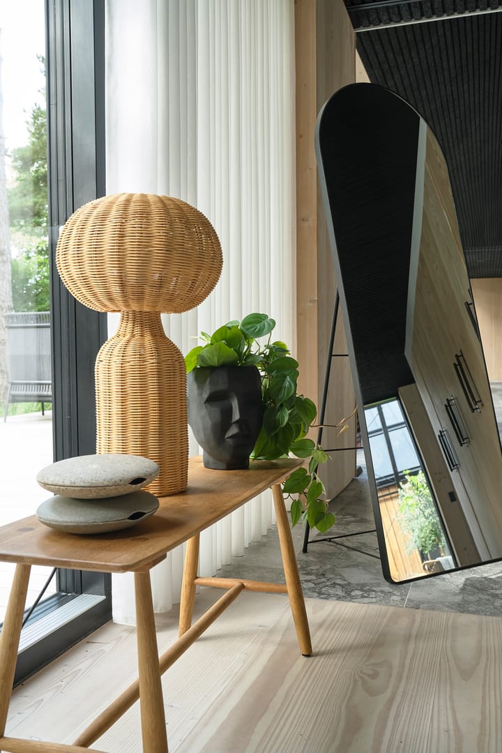 Vinka lampa stołowa z rattanu naturalnego Ø30 cm, Natur Villa Collection