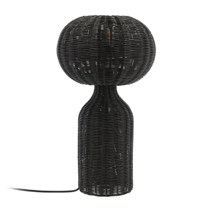 Werna lampa stołowa z rattanu Ø30 cm - Czarny - Villa Collection