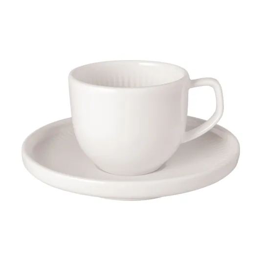 Afina filiżanka do espresso 50 ml z spodkiem - White - Villeroy & Boch