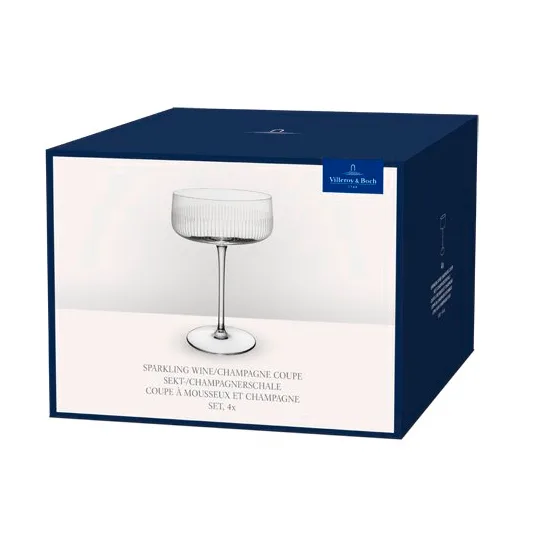 Afina kieliszek coupe do szampana, Przezroczyste, 120 ml, 4-pak Villeroy & Boch
