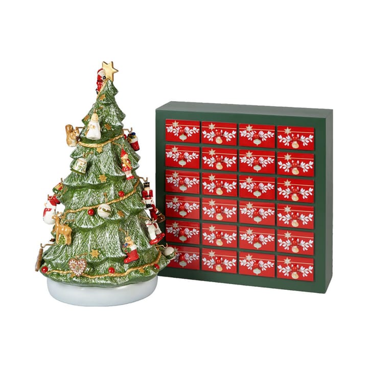 Christmas Toys Memory Kalendarz adwentowy z choinką, Zielony-czerwony Villeroy & Boch