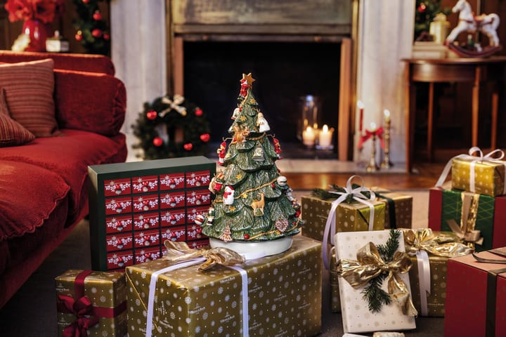 Christmas Toys Memory Kalendarz adwentowy z choinką, Zielony-czerwony Villeroy & Boch