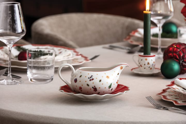 Dzbanek na sos z talerzykiem Toy’s Delight 50 cl, Biało-czerwony. Villeroy & Boch