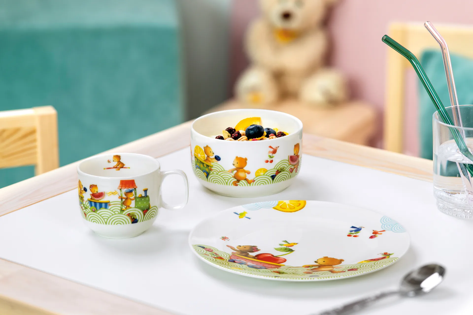 Dziecięca zastawa stołowa Hungry as a Beaar, 3 elementy Villeroy & Boch