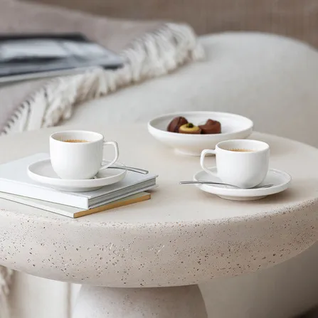 Filiżanka espresso Afina 5 cl ze spodkiem, White Villeroy & Boch