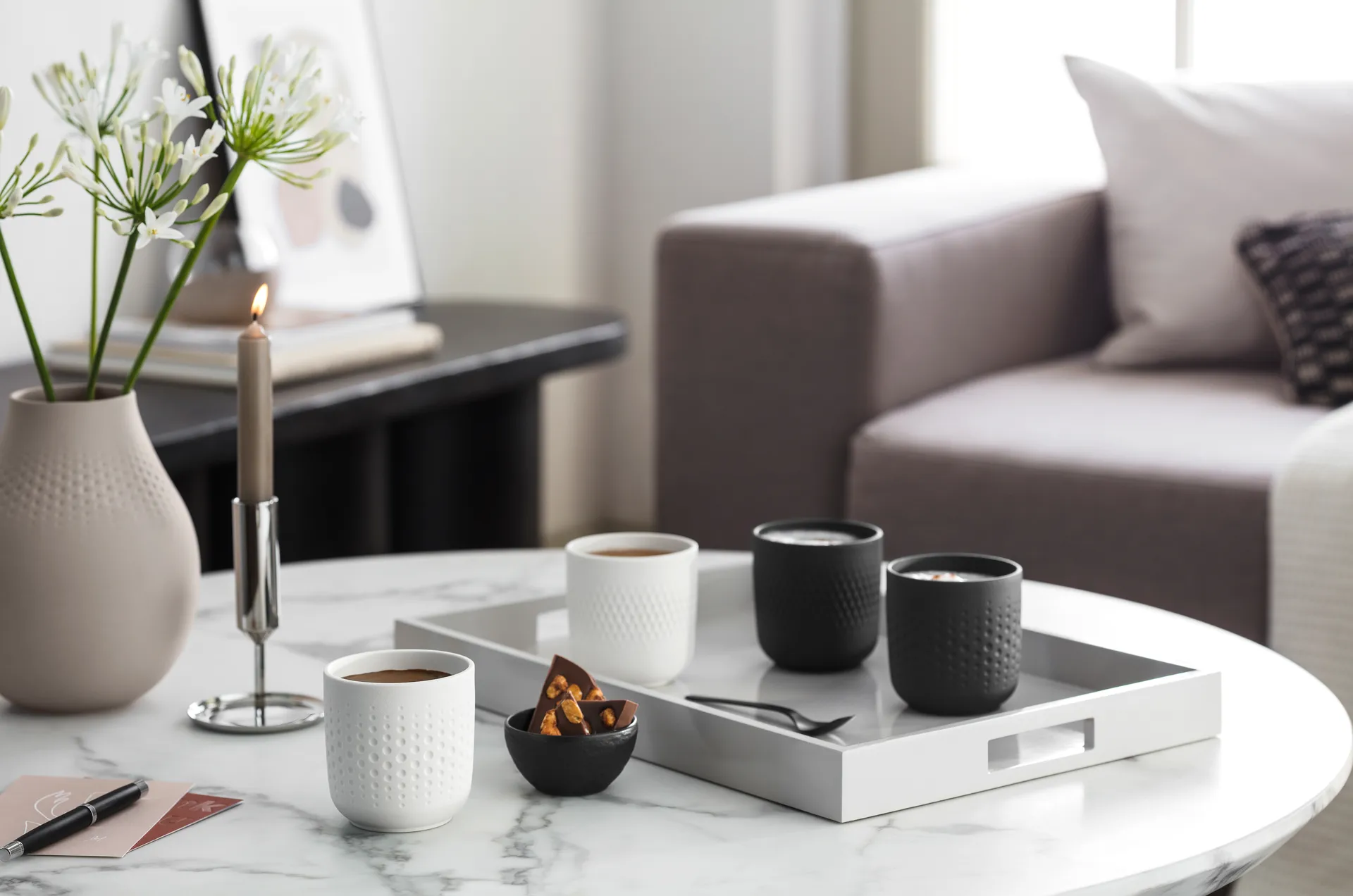 Filiżanka Manufacture Collier 2-pak, Czarny Villeroy & Boch