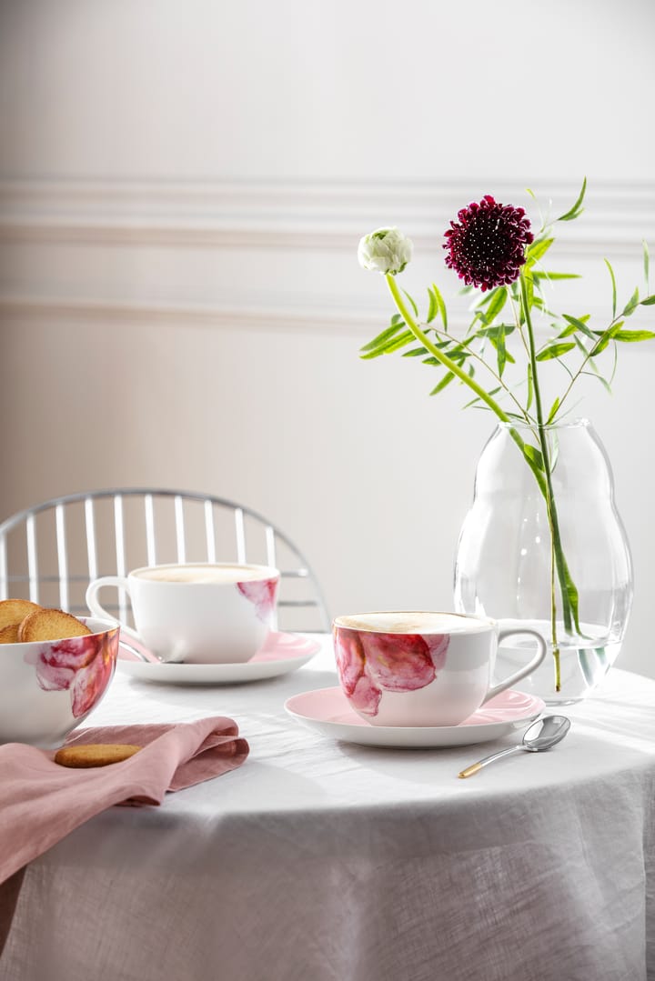 Filiżanka ze spodkiem Rose Garden, Różowo-biały Villeroy & Boch