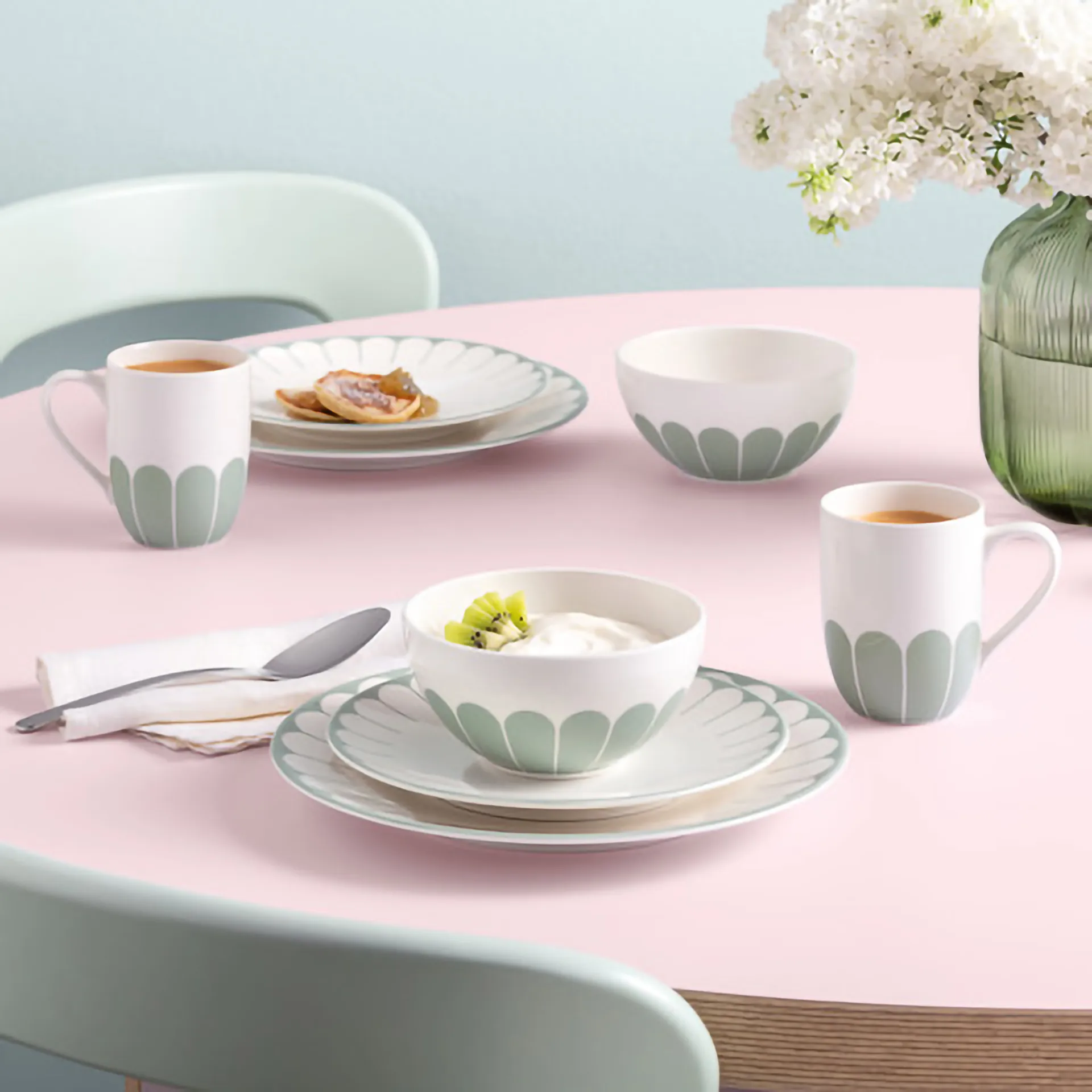 Fleur kubek 290 ml, White-green Villeroy & Boch
