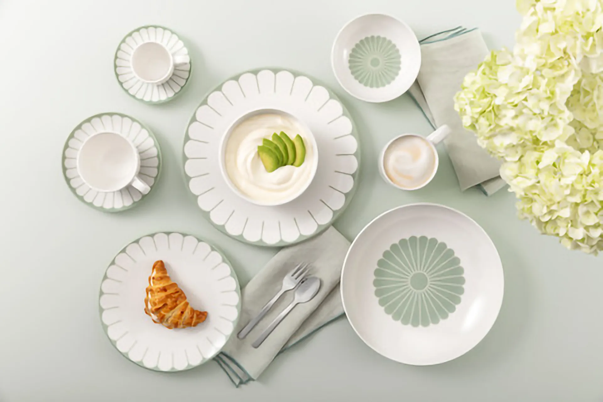 Fleur talerz Ø24 cm, White-green Villeroy & Boch
