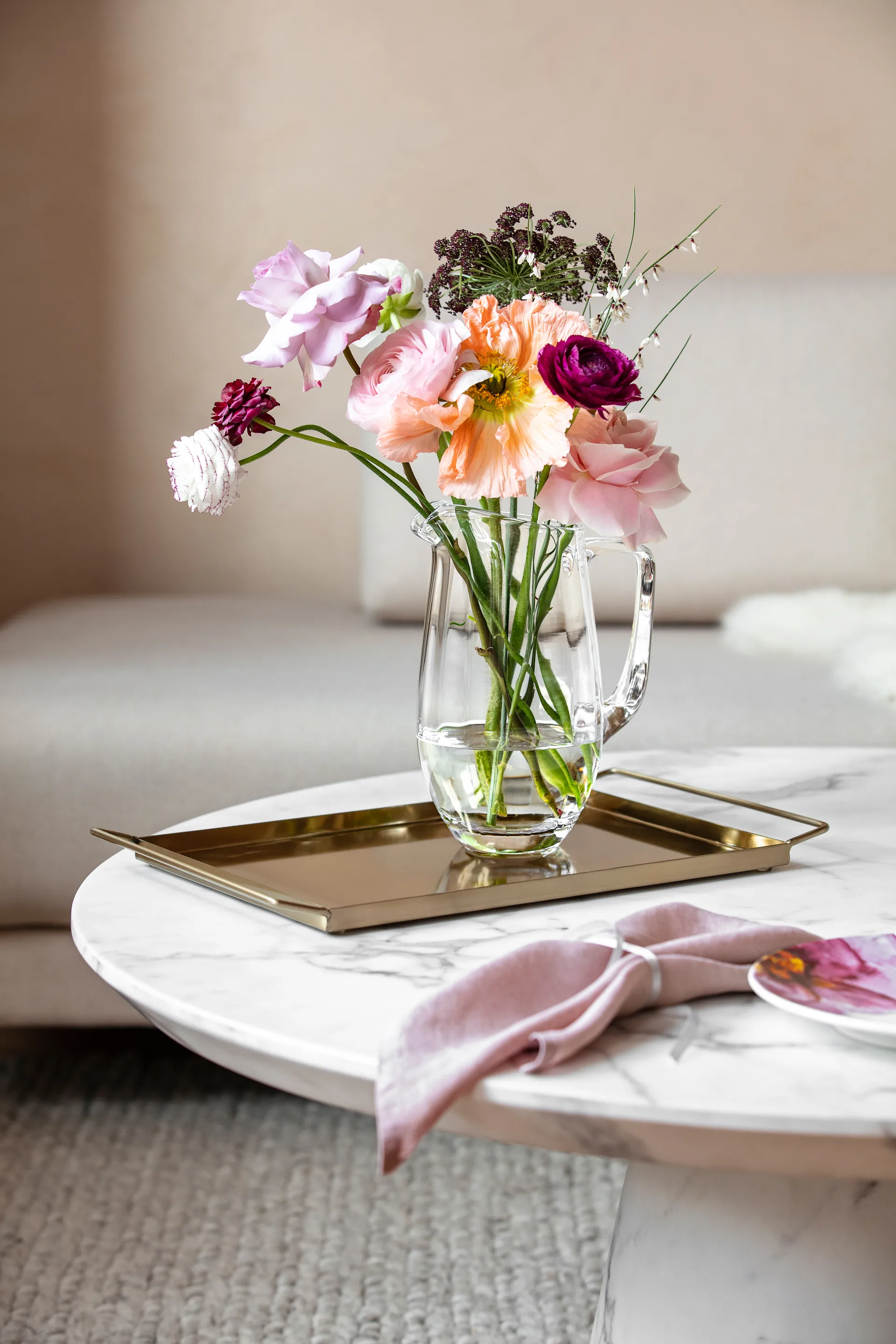 Karafka Rose Garden 1,5 l, Przezroczysty Villeroy & Boch