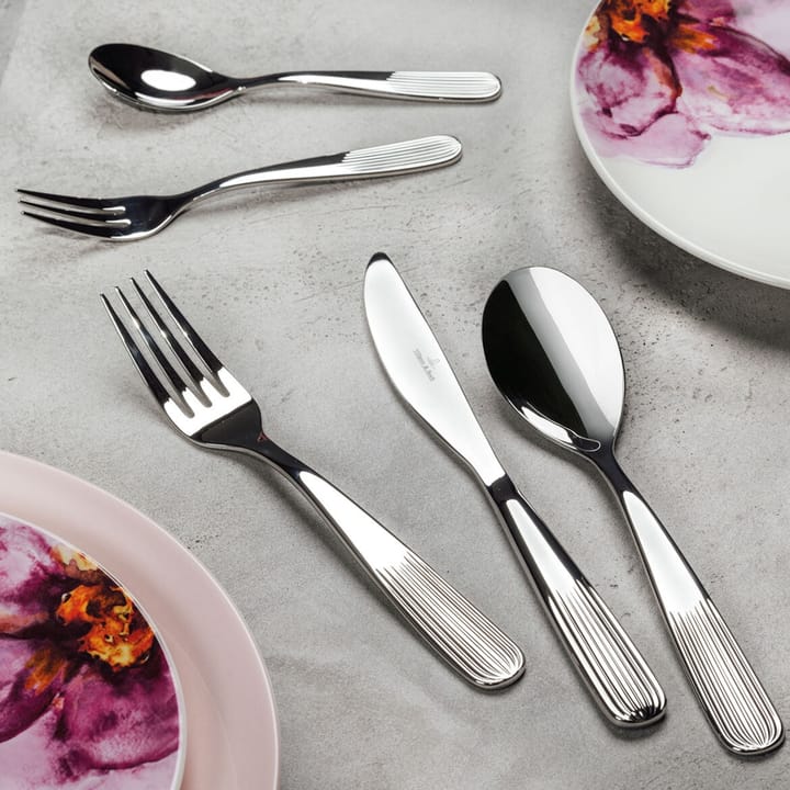 Komplet sztućców Rose Garden 30 szt., Stal nierdzewna Villeroy & Boch