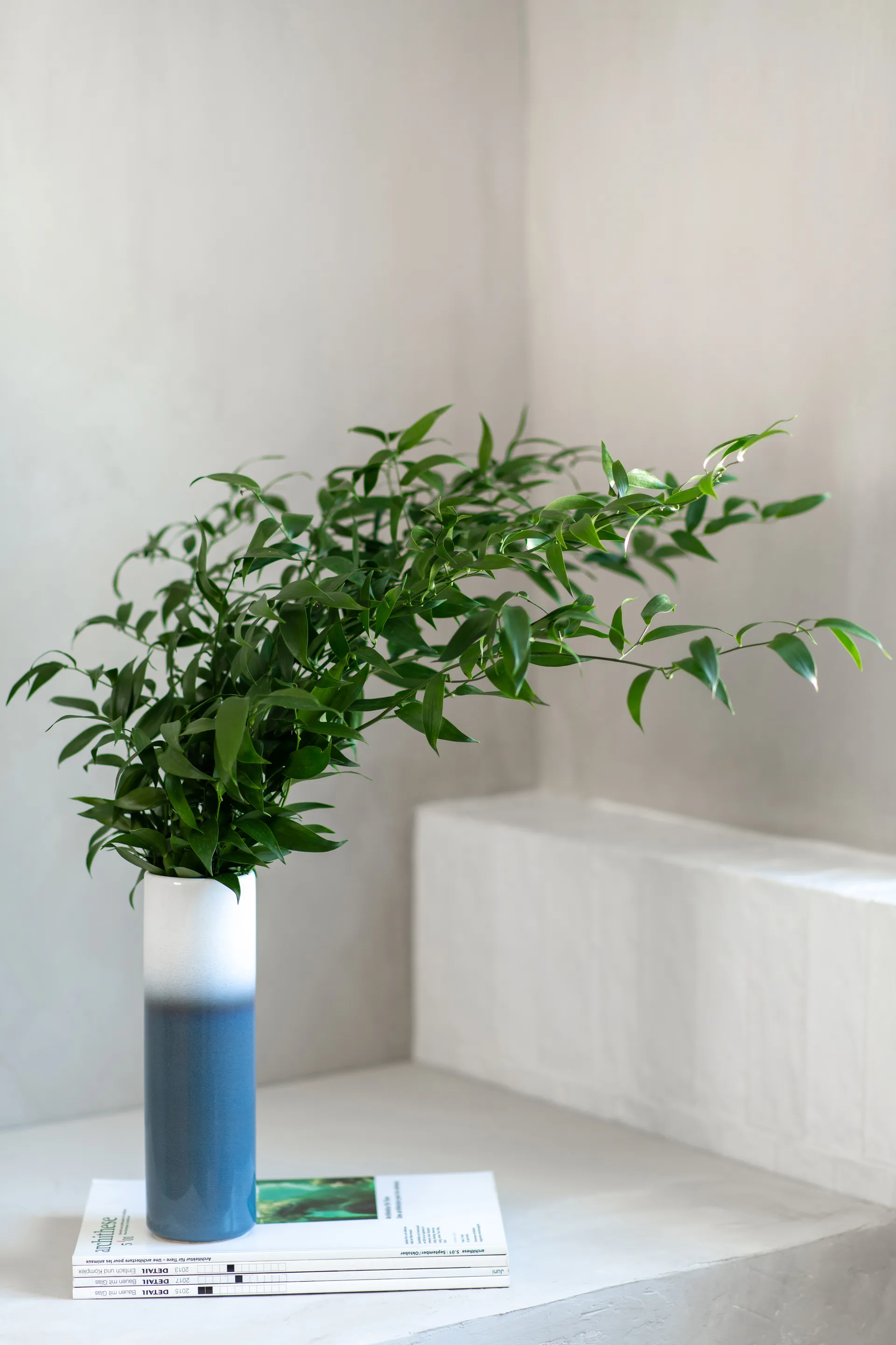 Lave Home wazon cylindryczny 25 cm, Niebiesko-biały Villeroy & Boch