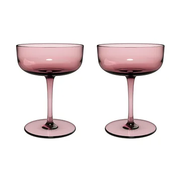 Like kieliszki do szampana coupe 100 ml, 2‑pak - Grape - Villeroy & Boch