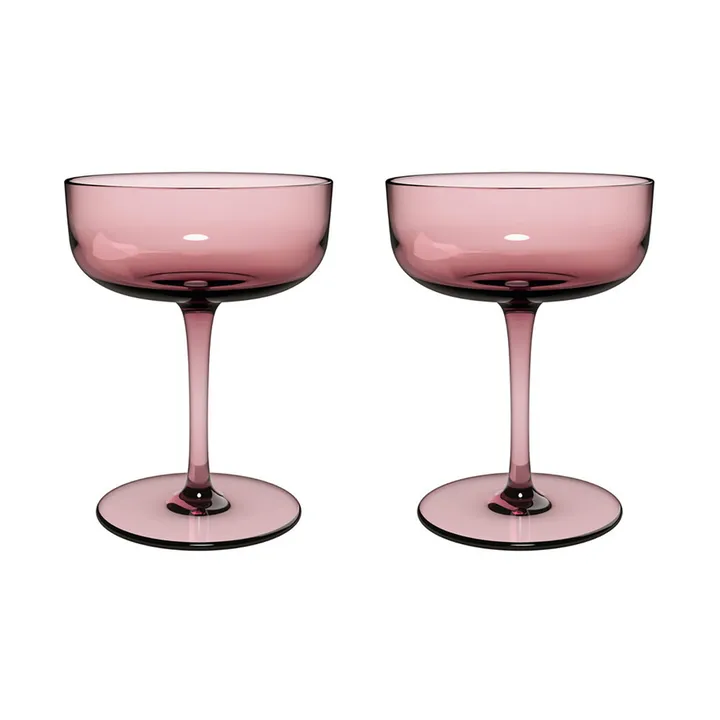 Like kieliszki do szampana coupe 100 ml, 2‑pak - Grape - Villeroy & Boch