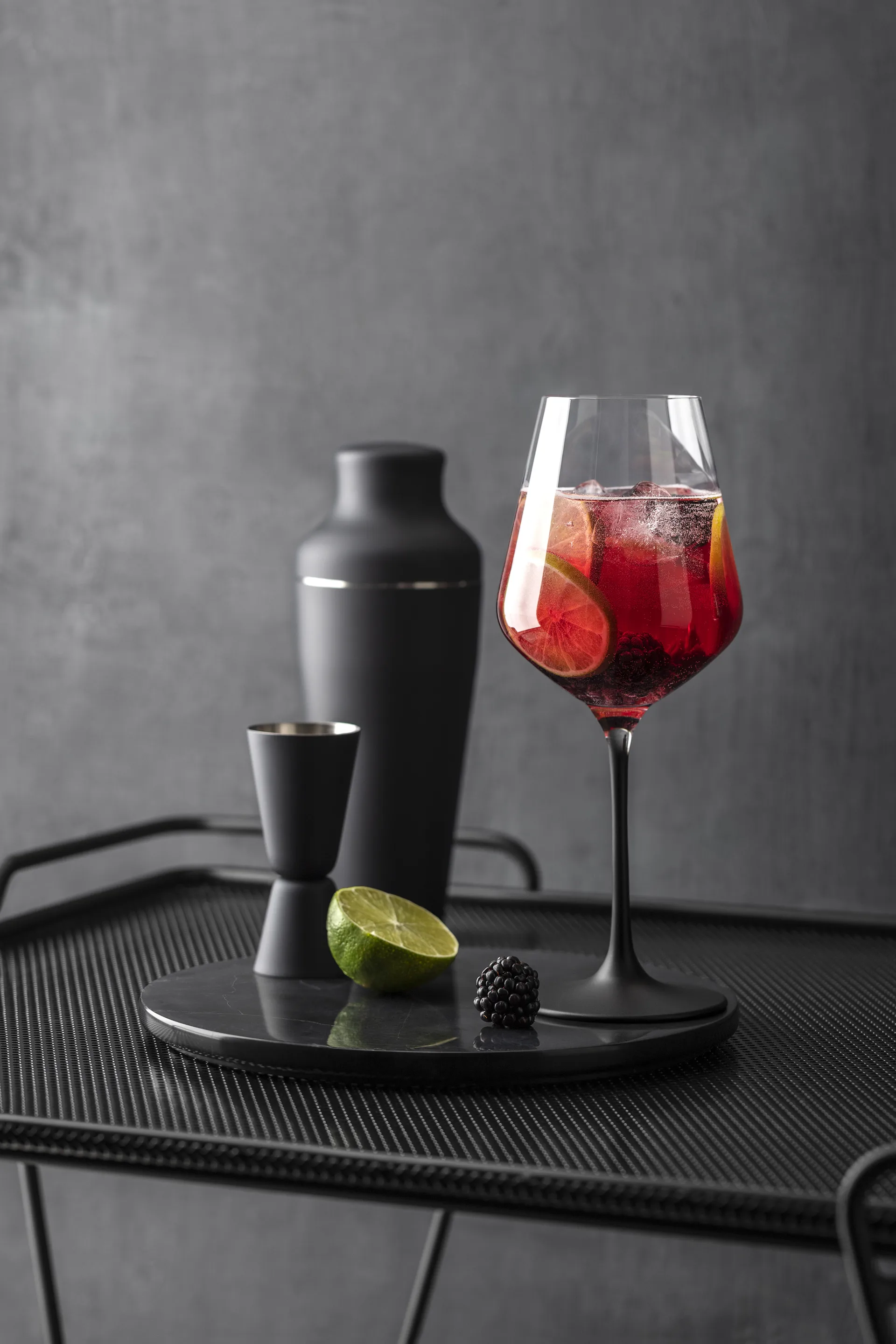 Manufacture Rock kieliszki do czerwonego wina 470 ml, 4‑pak, Przezroczysty-czarny Villeroy & Boch