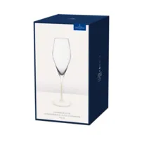 Manufacture Rock kieliszki do szampana 260 ml, zestaw 4 szt., Przezroczysto-biały Villeroy & Boch