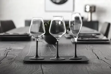 Manufacture Rock kieliszki do szampana 260 ml, zestaw 4 szt. - Przezroczysty-czarny - Villeroy & Boch
