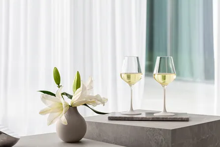 Manufacture Rock kieliszki do wina białego 380 ml, 4‑pak, Przezroczysto-białe Villeroy & Boch
