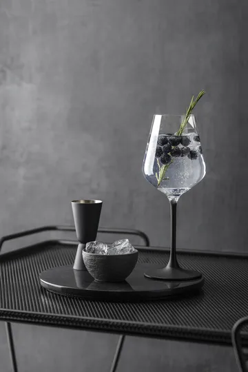 Manufacture Rock kieliszki do wina białego 380 ml, 4‑pak - Przezroczysty-czarny - Villeroy & Boch