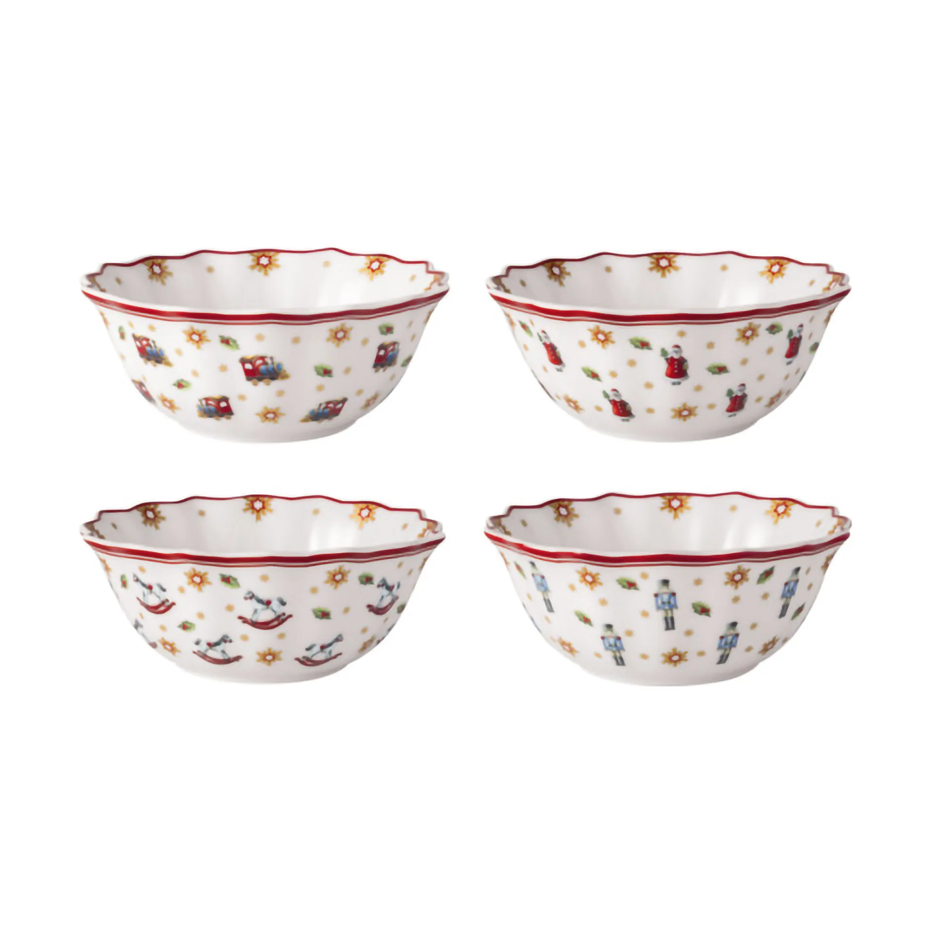 Miska Toy's Delight 4 części, Biały-czerwony Villeroy & Boch