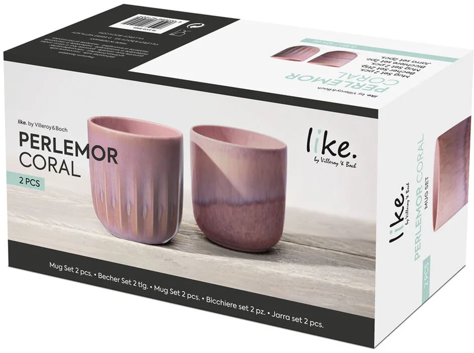 Perlemor kubek 290 ml, 2‑pak, Coral Villeroy & Boch