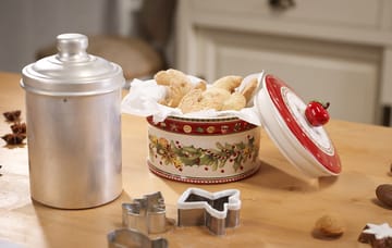 Pojemnik na ciastka Winter Bakery M 0,55 L - Biało-czerwony. - Villeroy & Boch