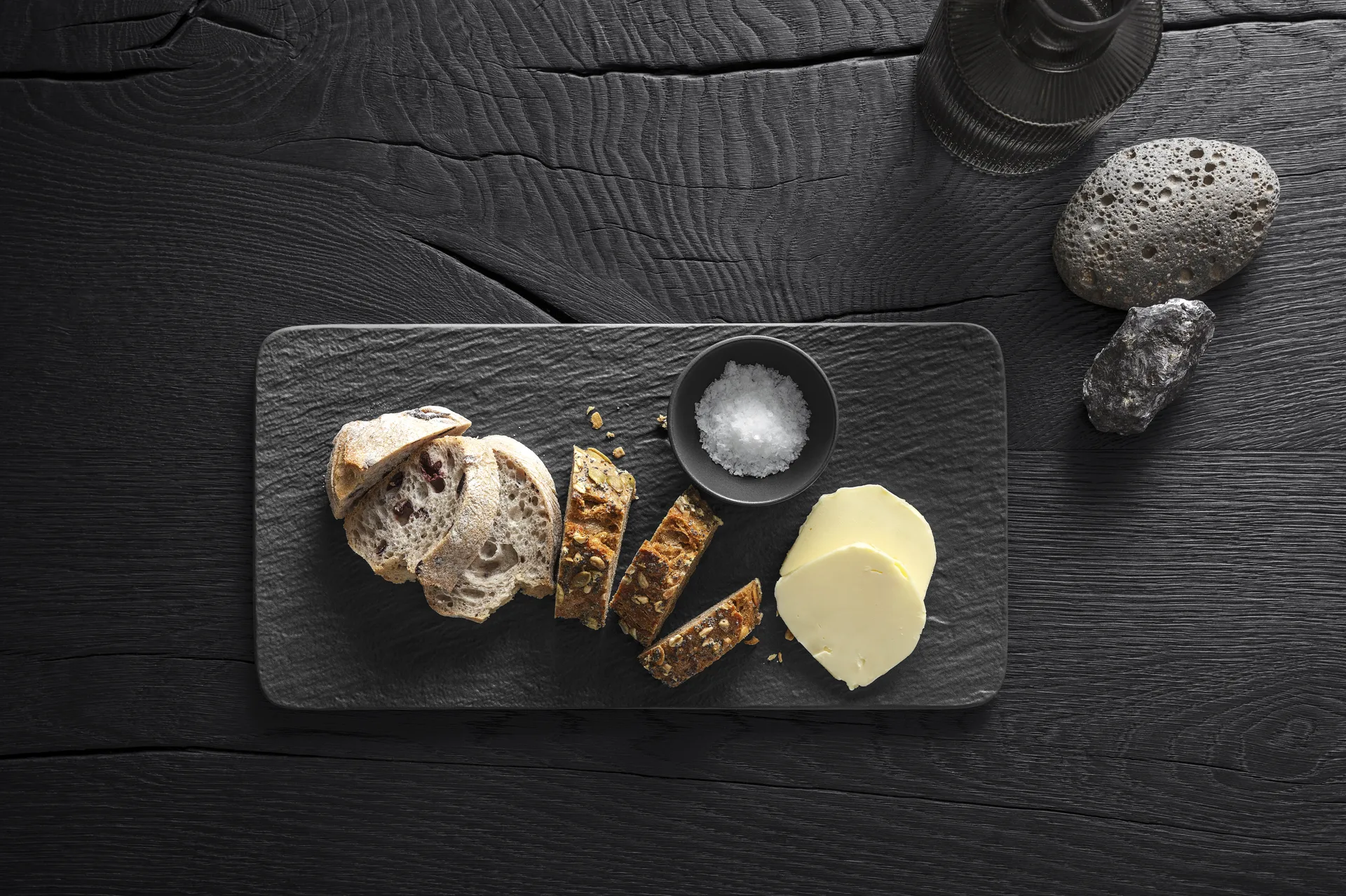 Półmisek do serwowania Manufacture Rock 18x35 cm, Czarny Villeroy & Boch