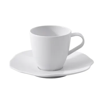 Pura filiżanka do espresso ze spodkiem - Biały, 2 sztuki - Villeroy & Boch