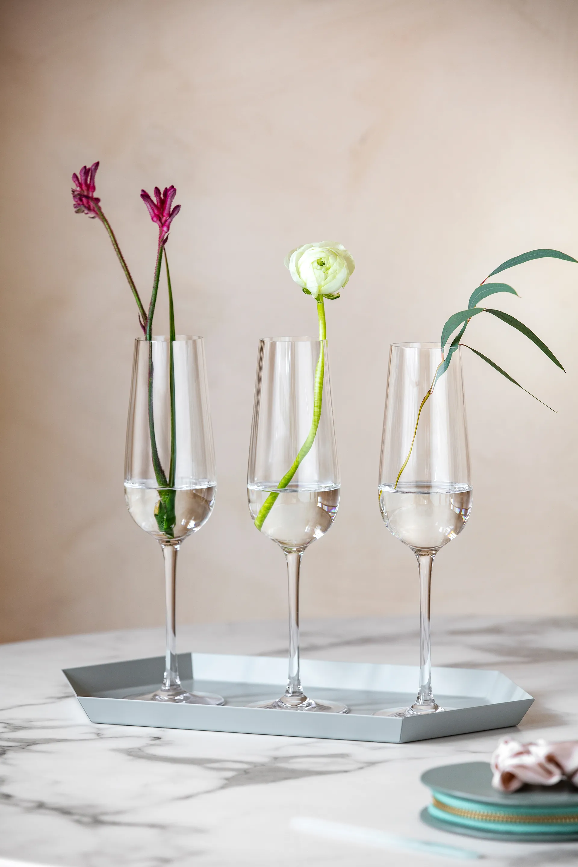 Rose Garden kieliszki do szampana 4‑pak 290 ml, Przezroczysty Villeroy & Boch