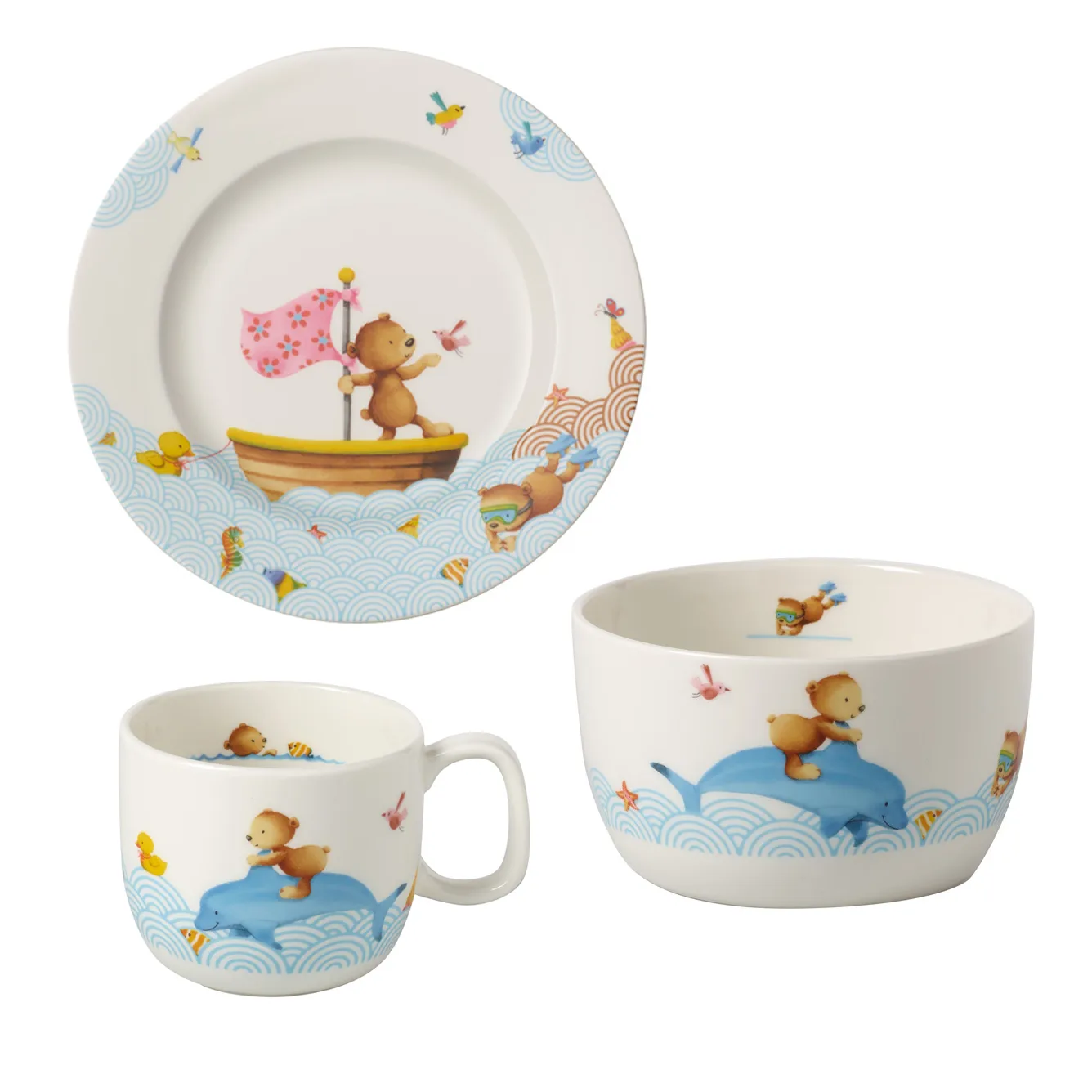 Serwis dziecięcy Happy as a Bear, 3 elementy Villeroy & Boch