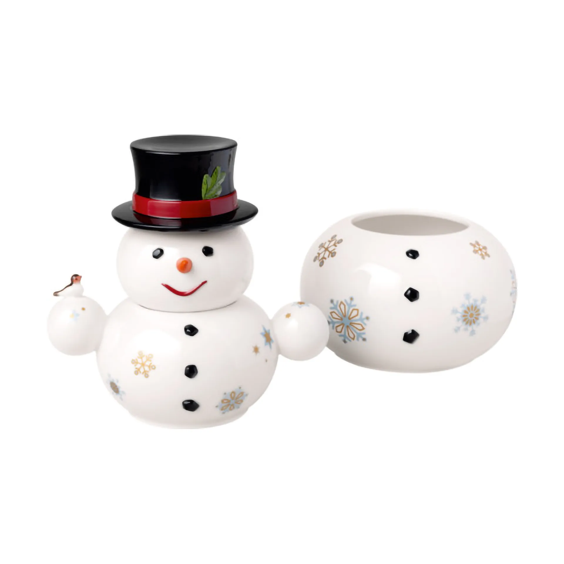 Słoik bałwan Christmas Toy's Memory 4 części, Biały Villeroy & Boch