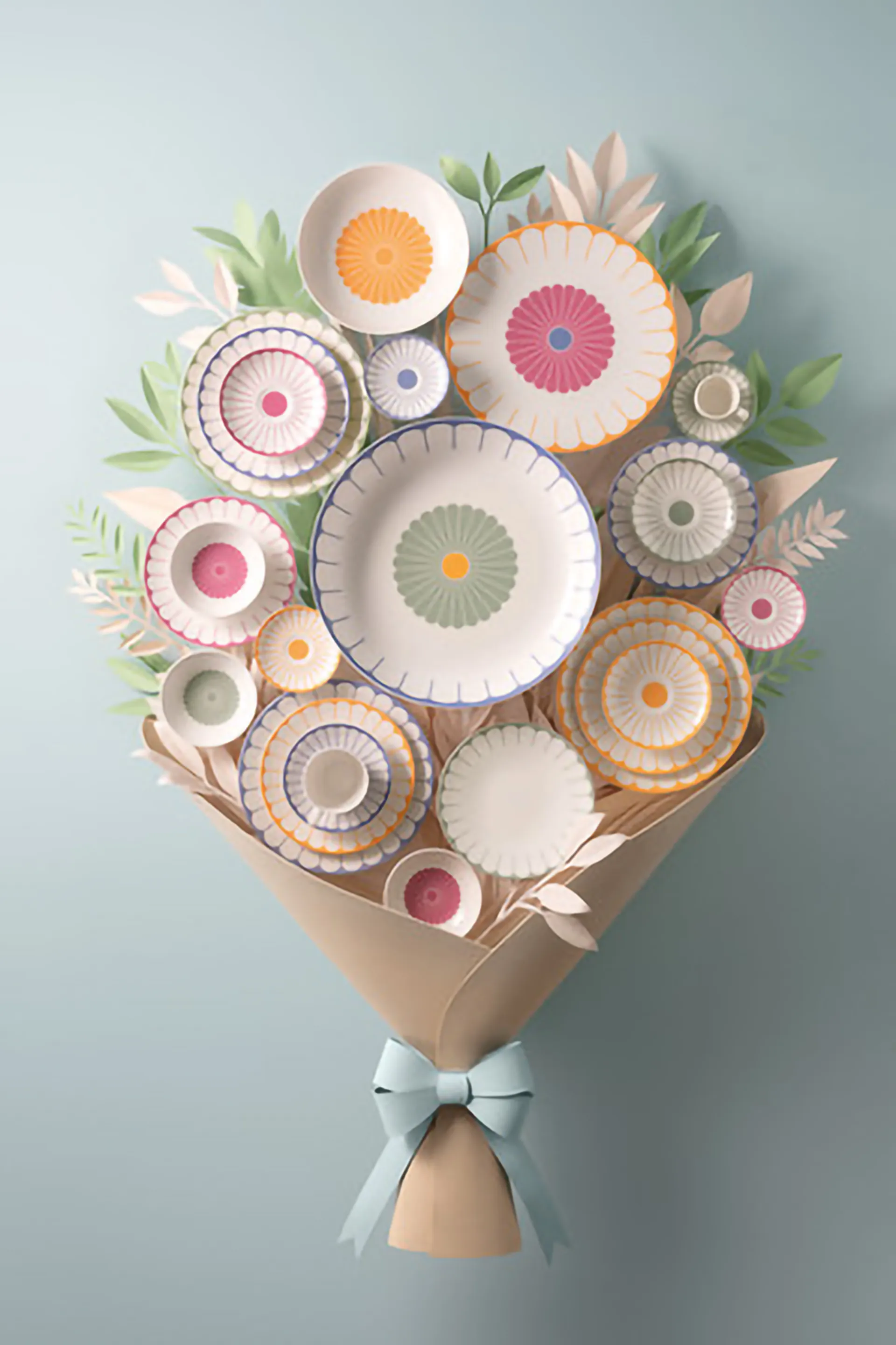 Spodek do filiżanki Fleur Ø14,8 cm, White-green Villeroy & Boch