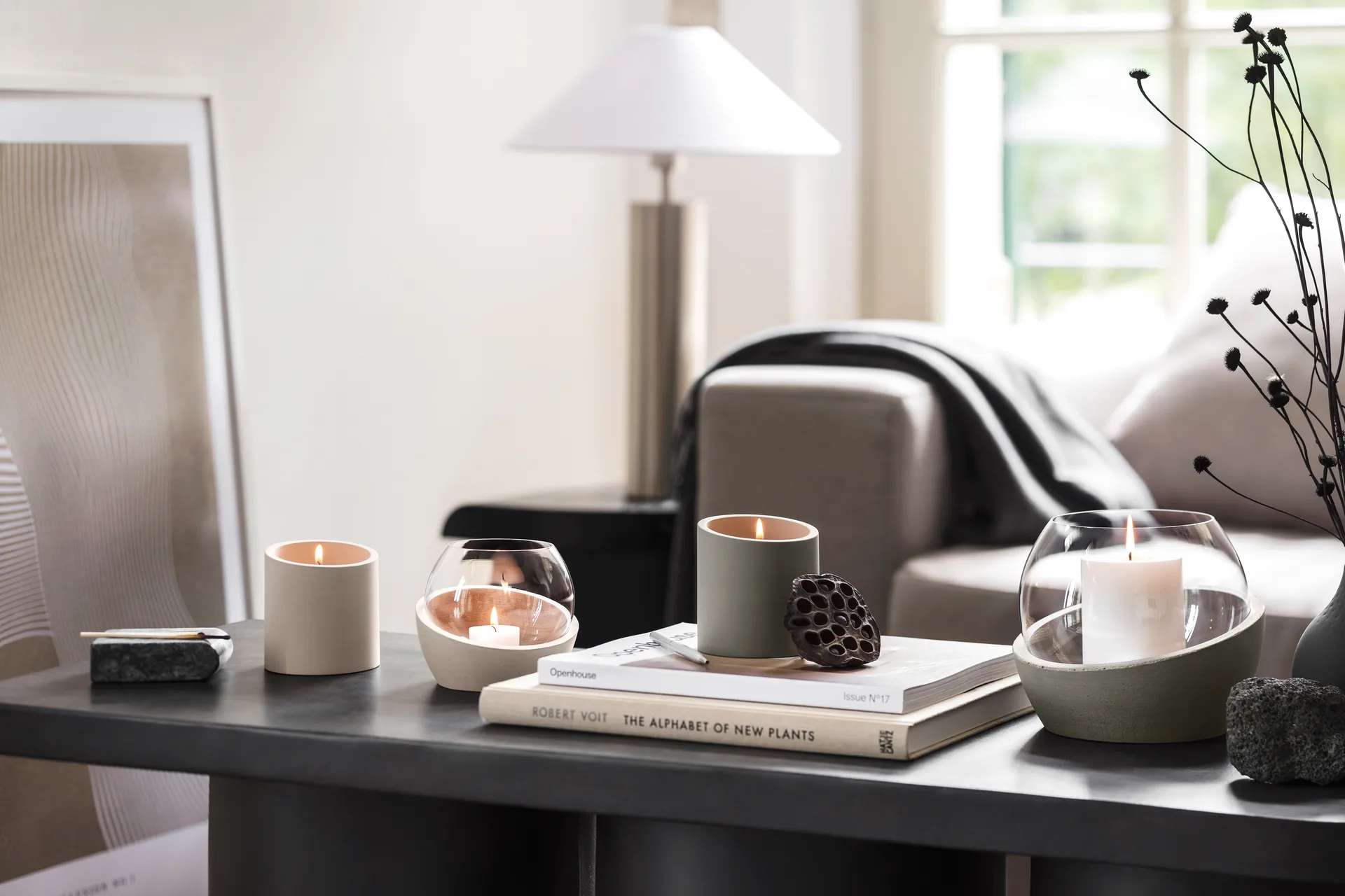 Świecznik NewMoon Home 14,5x17 cm, Taupe Villeroy & Boch