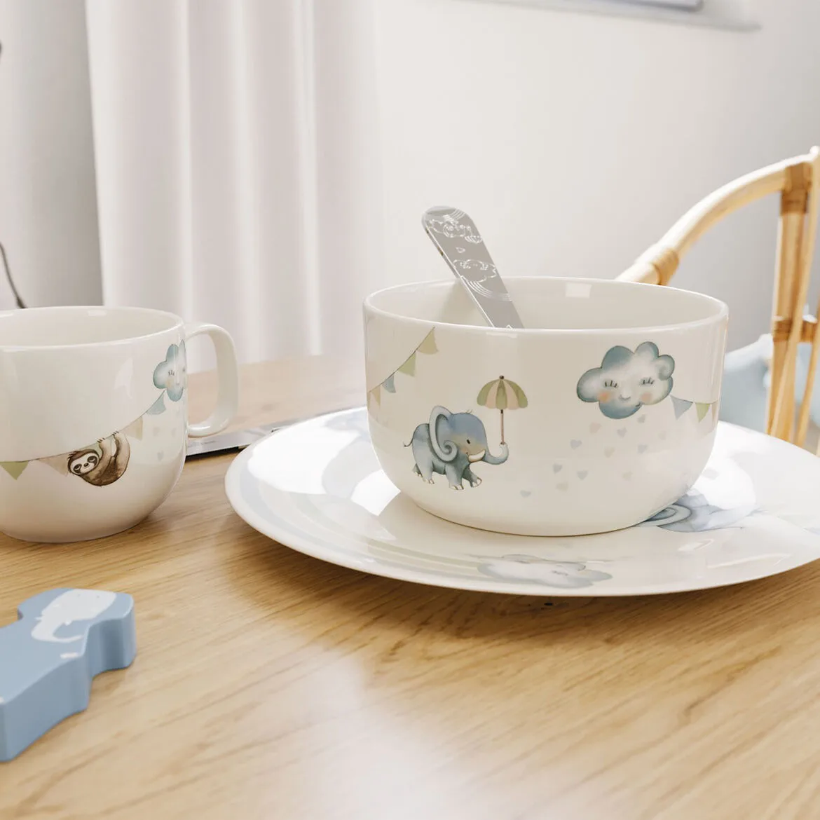 Talerz dziecięcy „Walk Like an Elephant” Ø21,5 cm, Multi Villeroy & Boch