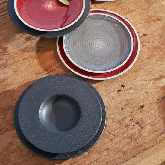 Talerz głęboki Manufacture Rock Ø28 cm, czarny Villeroy & Boch