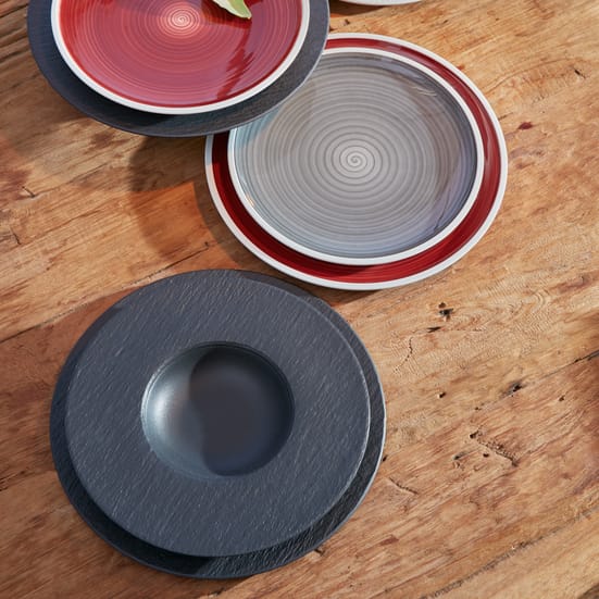 Talerz głęboki Manufacture Rock Ø28 cm, czarny Villeroy & Boch