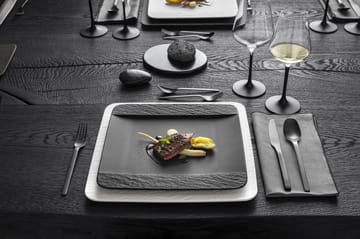 Talerz Manufacture Rock 28x28 cm - Czarny - Villeroy & Boch