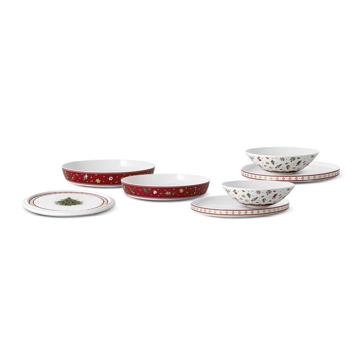 Toy's Delight La Boule servis 7 Części, Biały-czerwony Villeroy & Boch
