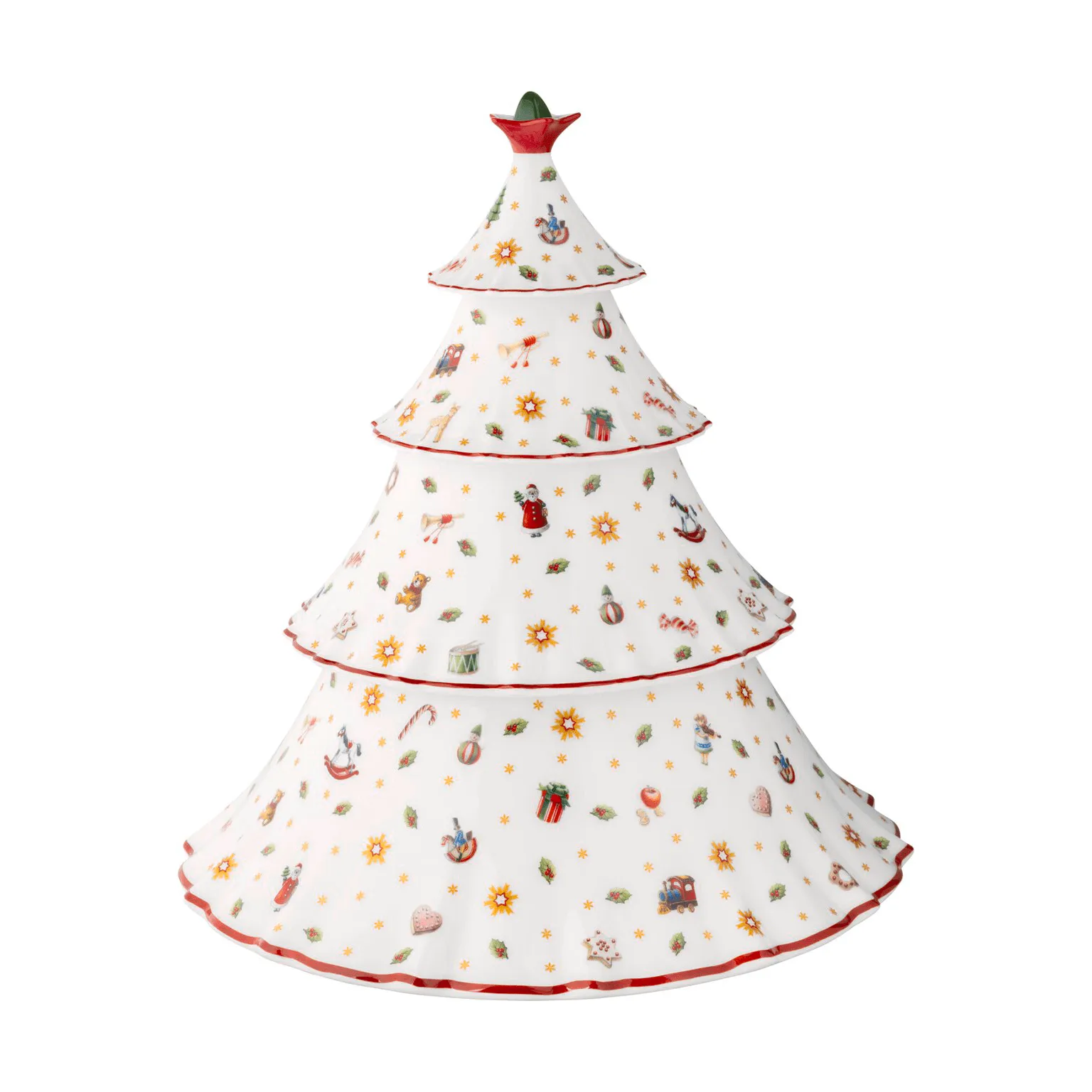 Toy's Delight puszka drewniana, Biało-czerwony, 4 części Villeroy & Boch