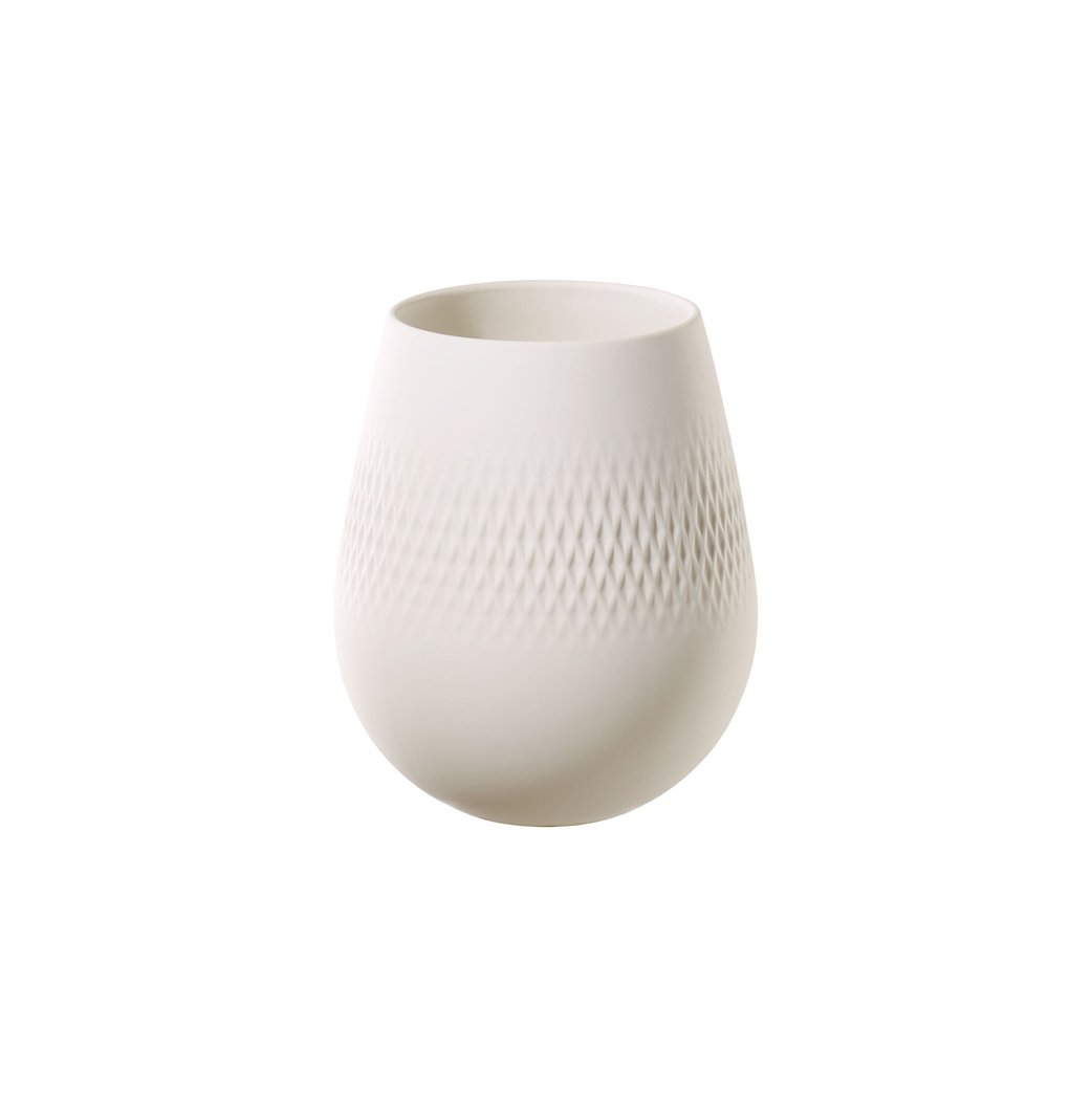 Villeroy & Boch Wazon Collier Blanc Carre mała | Skandynawski Design | Wazony | Biały