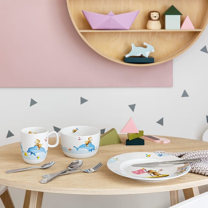 Zastawa stołowa i sztućce dla dzieci Happy as a Bear, 7 części Villeroy & Boch