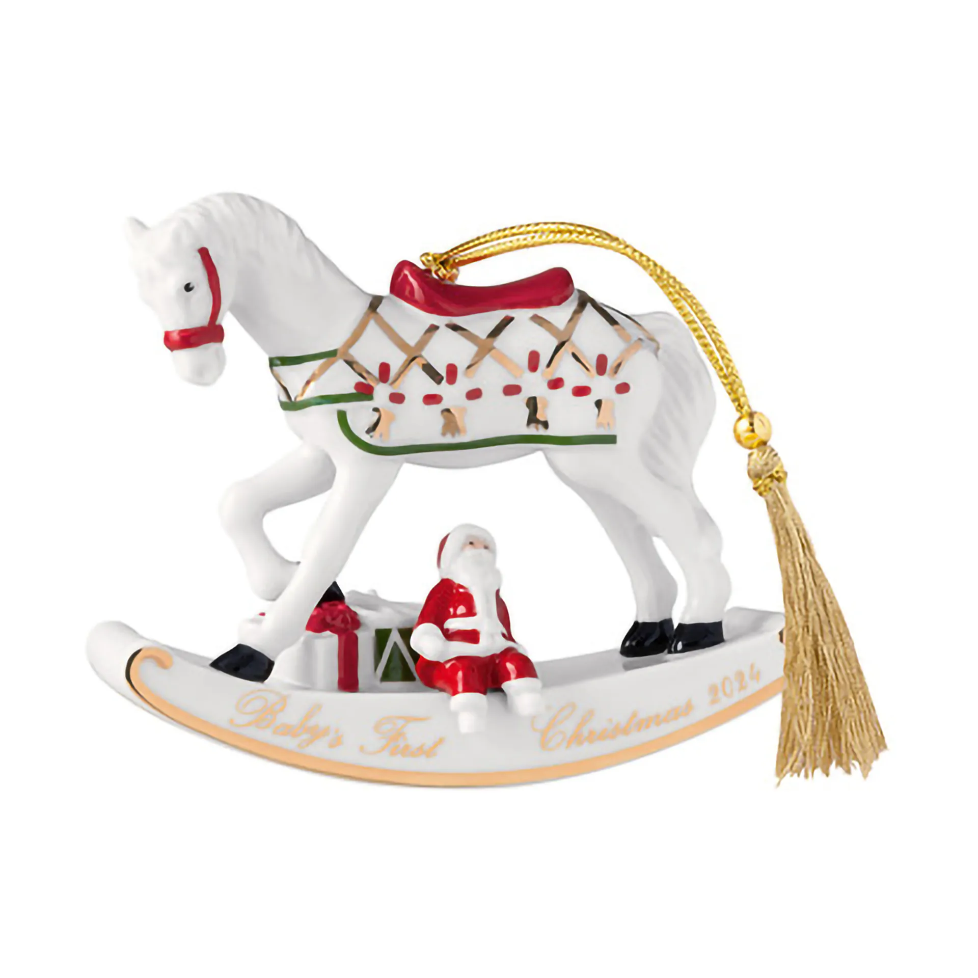 Zawieszka świąteczna Christmas Classics koń na biegunach, Biały Villeroy & Boch