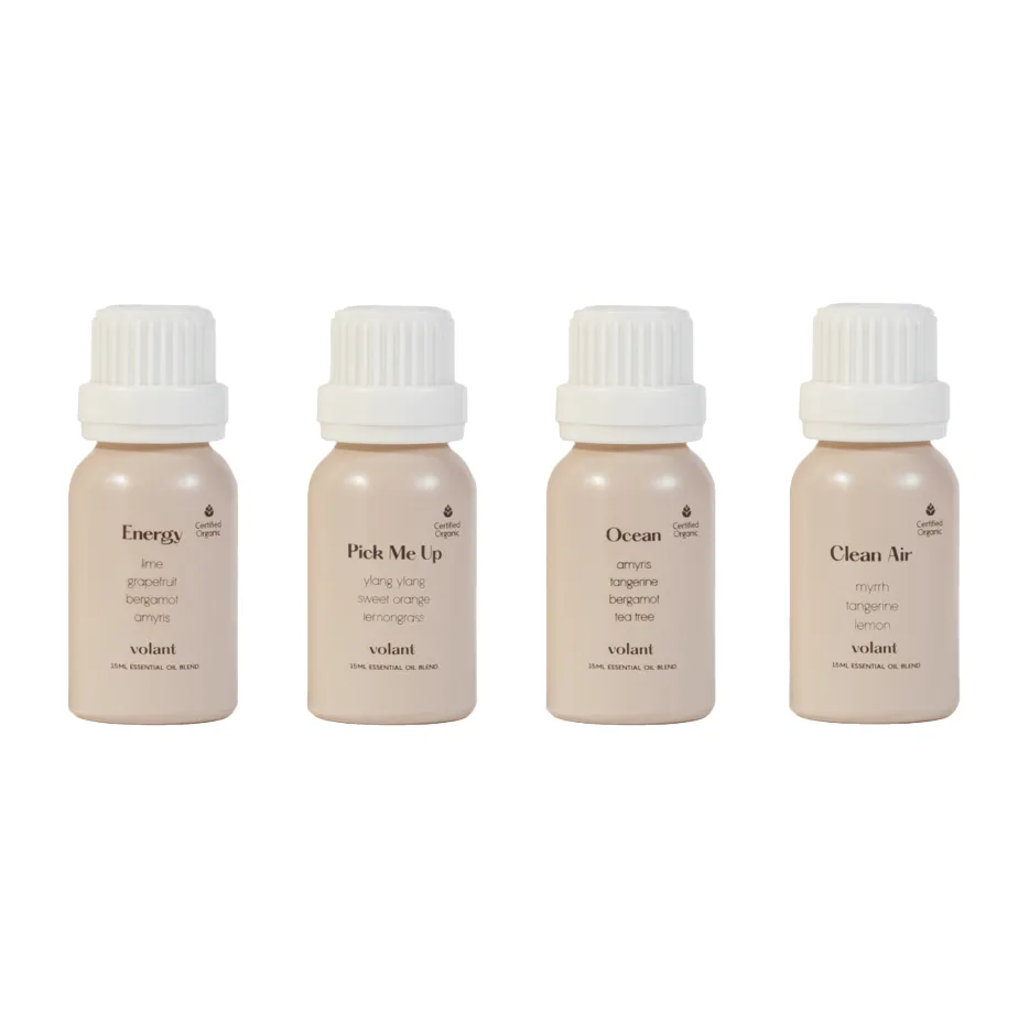 Zestaw olejków eterycznych The energising set, 4 zapachy Volant