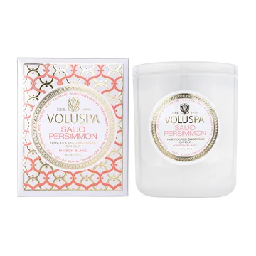 Klasyczna świeca zapachowa Maison Blanc 60 godz. - Saijo Persimmon - Voluspa