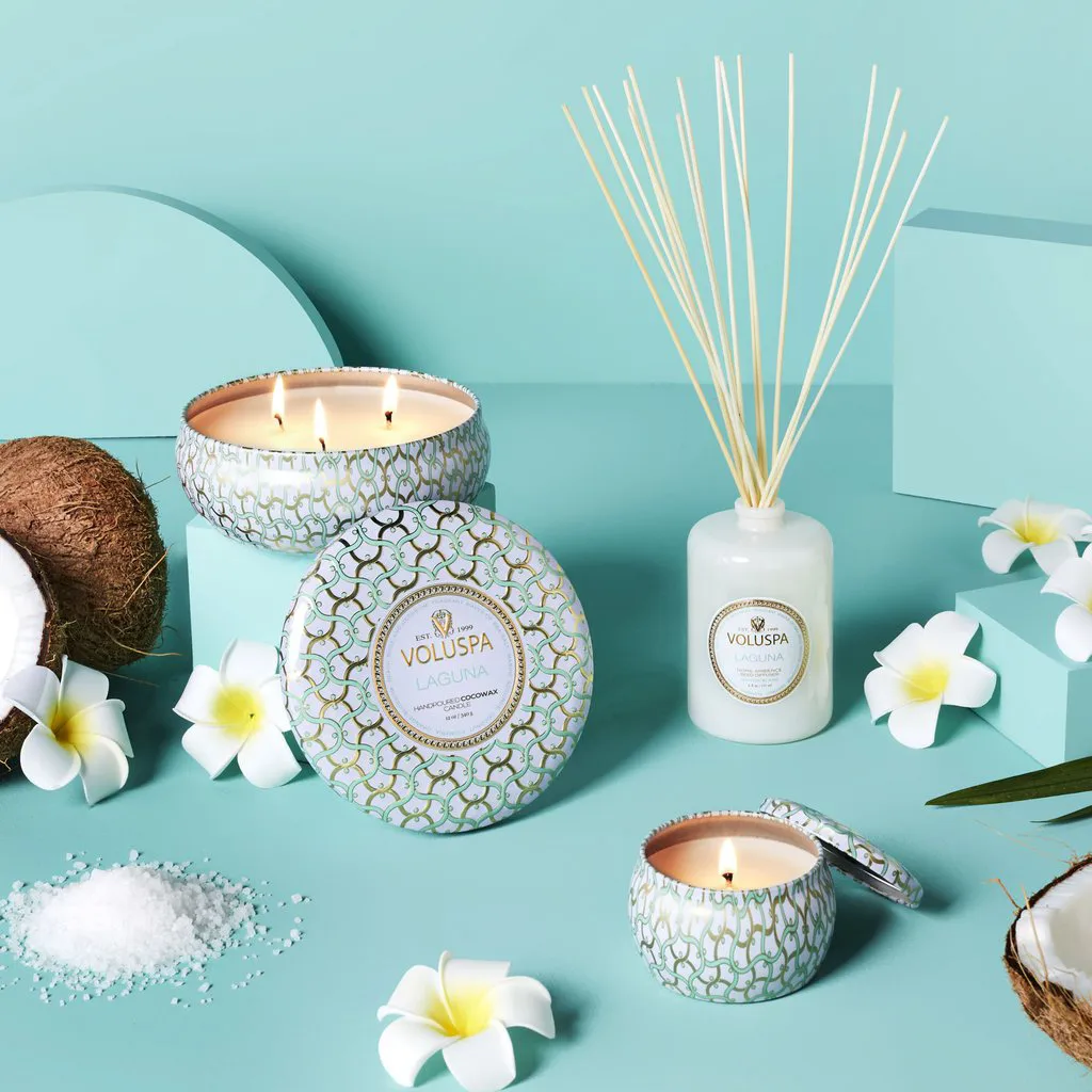 Maison Blanc 3-wick Tin świeca zapachowa 40 godz., Laguna Voluspa