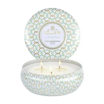 Maison Blanc 3-wick Tin świeca zapachowa 40 godz. - Laguna - Voluspa