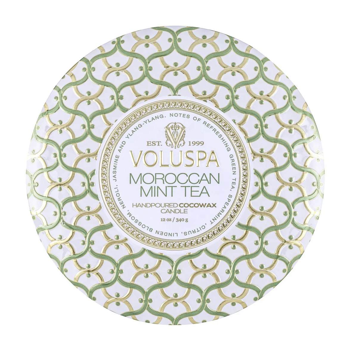 Maison Blanc 3-wick Tin świeca zapachowa 40 godz., Moroccan Mint Tea Voluspa