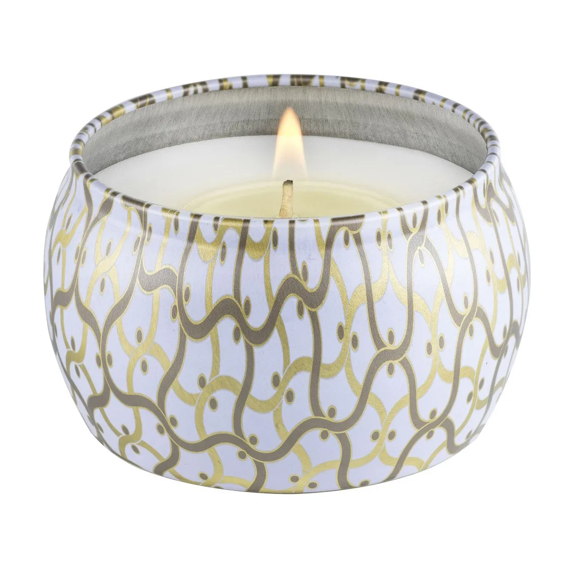 Maison Blanc Mini Tin świeca zapachowa 25 godz., Biały zamsz Voluspa