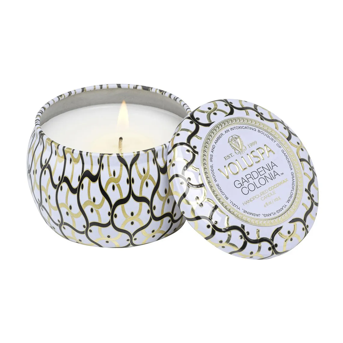 Maison Blanc Mini Tin świeca zapachowa 25 godz., Gardenia Colonia Voluspa