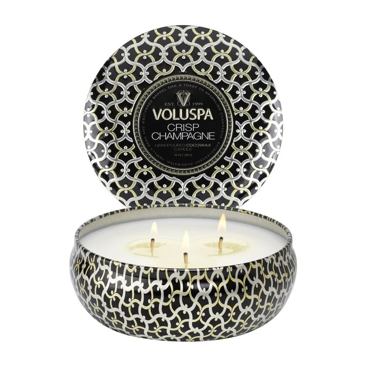 Maison Noir 3-wick Tin świeca zapachowa 40 godz. - Crisp Champagne - Voluspa